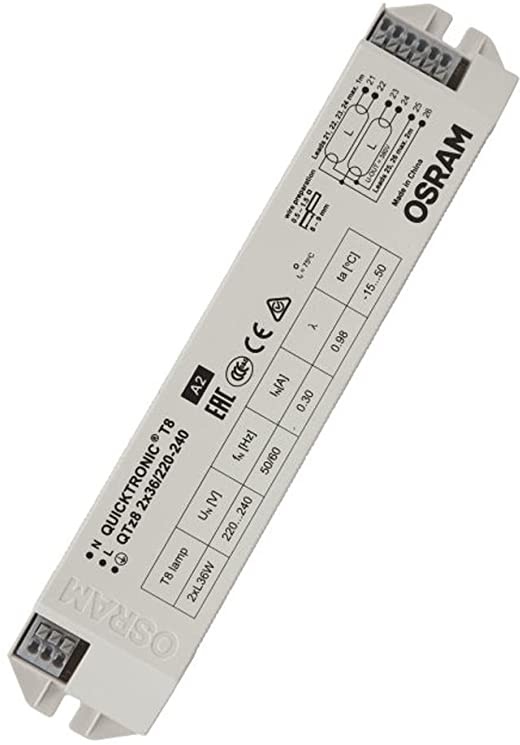 BALLAST ELECTRONIC 
OSRAM 
1X36W 220-240V AC POUR TUBE NEON