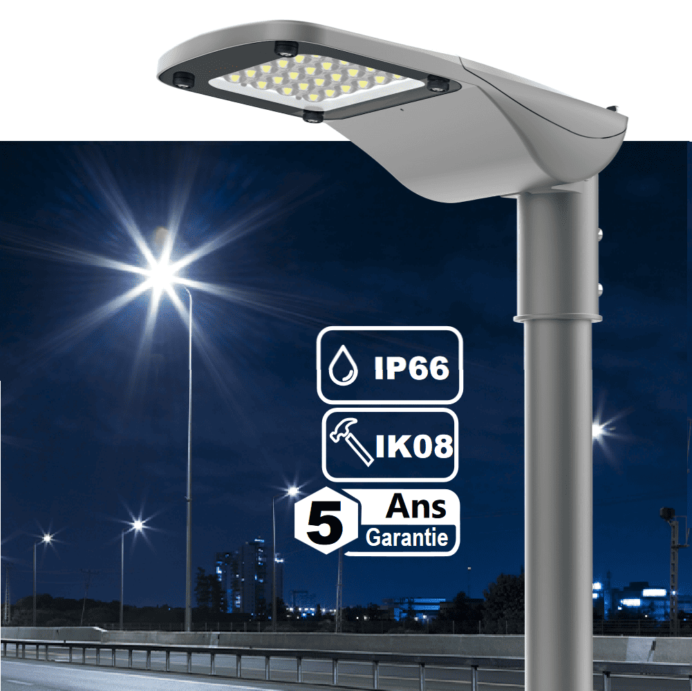 LLUMINAIRE LED LUGANO  50 à 150W 4000K IP66 IK08 Dimmable