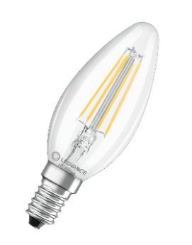 LAMPE LED FLAMME LEDVANCE 4.8W E14 FILAMENT DIMMABLE